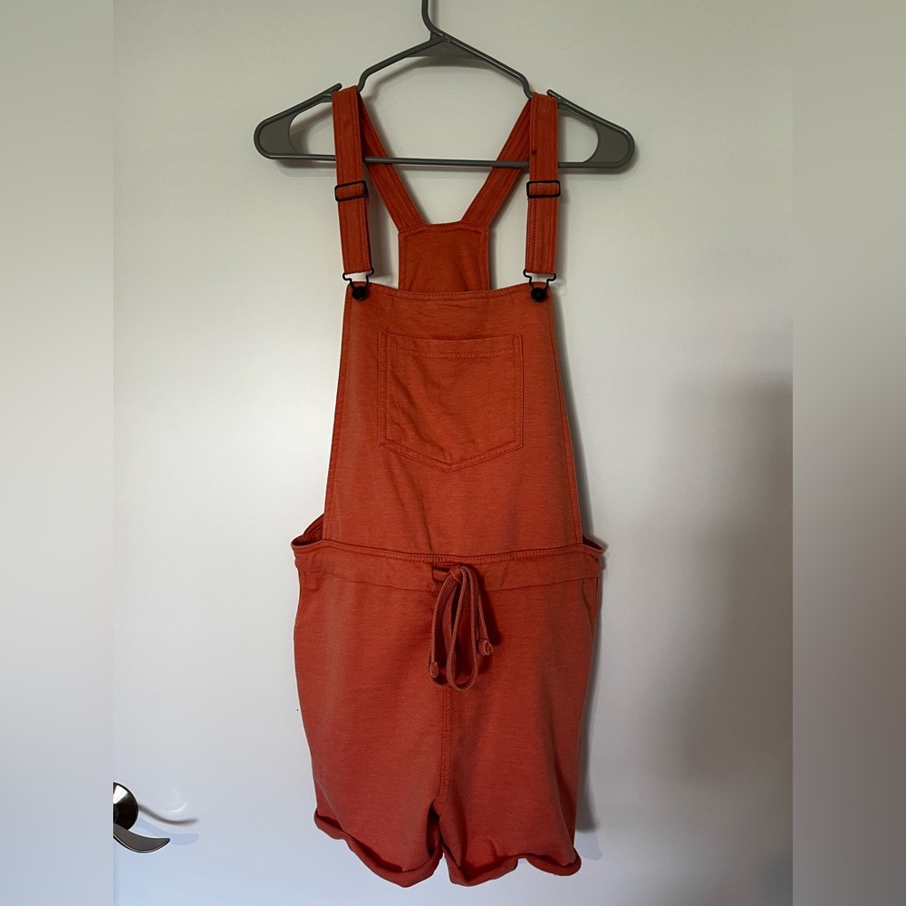 Wallflower Coral Overalls